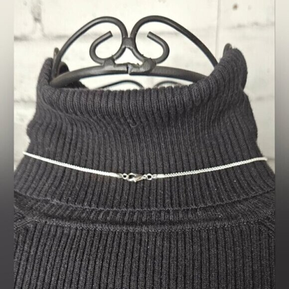 Silver Tone Simulant Diamond Journey Pendant & Necklace - Picture 5 of 5